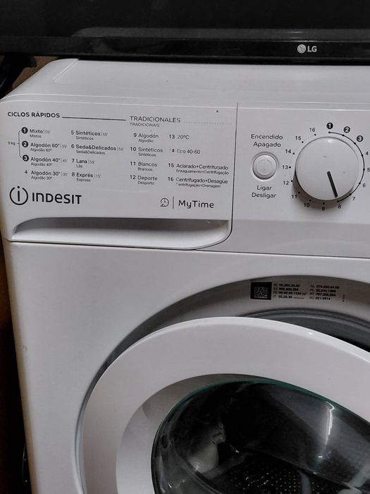 Máquina de lavar Indesit MTWE91295WSPT 1200 rpm 9 kg