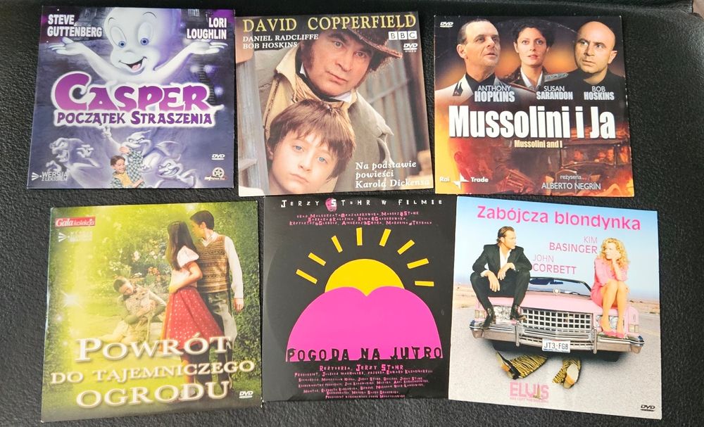 Zestaw 6 filmów dvd