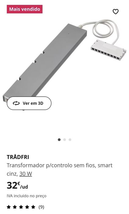 Transfomador p/controlo sem fios TRÅDFRI