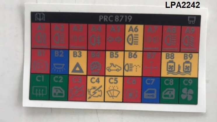 Tampa dos fusíveis Range Rover Classic Hard Dash - NOVAS - NOS