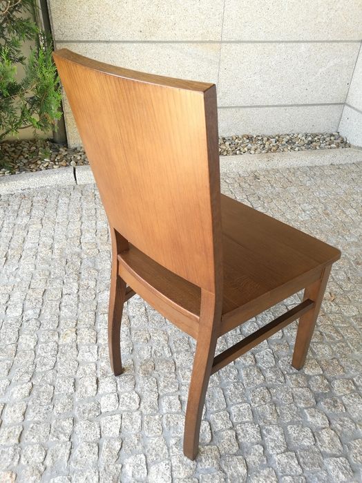 8 cadeiras jantar madeira carvalho