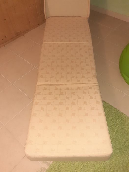 Sofá cambalhota de 1 lugar, amarelo