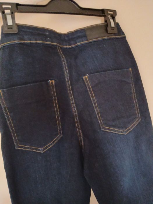 Femastage Ewa Minge granatowe jeansy rurki wysoki Stan Nowe 34/36