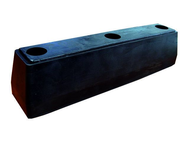 Odbój gumowy do przyczep naczep 30x6,5x7 cm - duży - 3 otwory fak. VAT