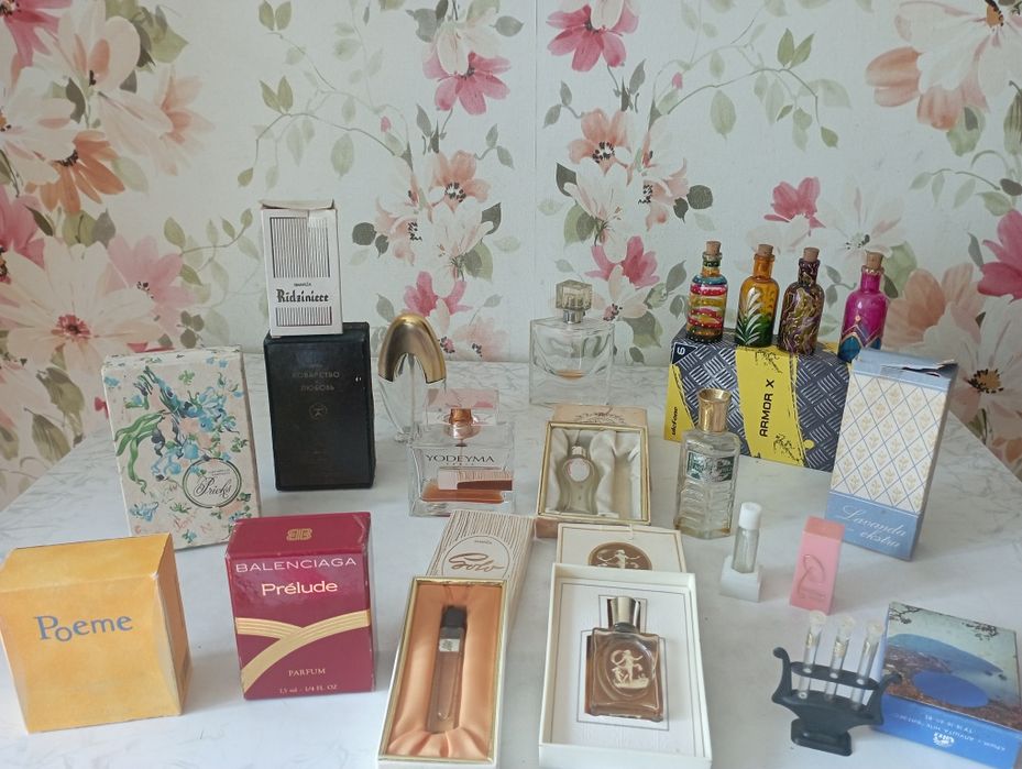 Пустые флаконы от духов одеколонов Франция СССР