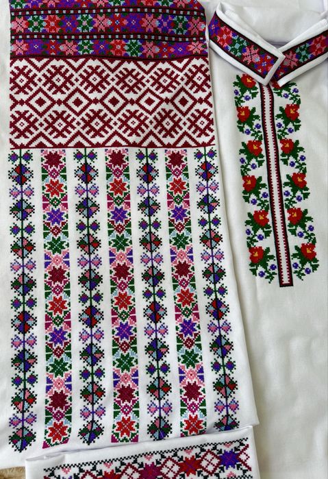 Вишиванка (заготовка) на домотканному полотні