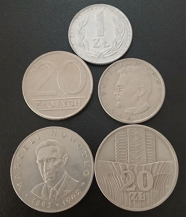 Monety PRL każda inna.