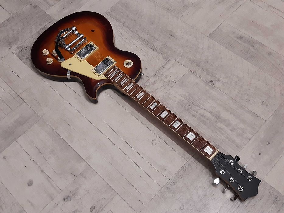 Gitara Les Paul z mostkiem Bigsby-sunburst-LP - wysyłka Gratis-zamiana