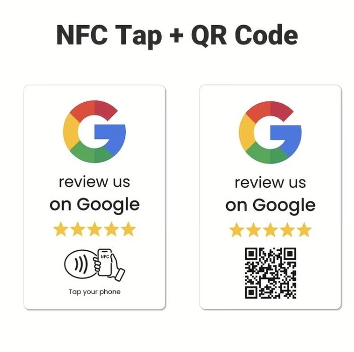 Placa NFC + QR Code para Avaliações Google – Receba Mais Reviews