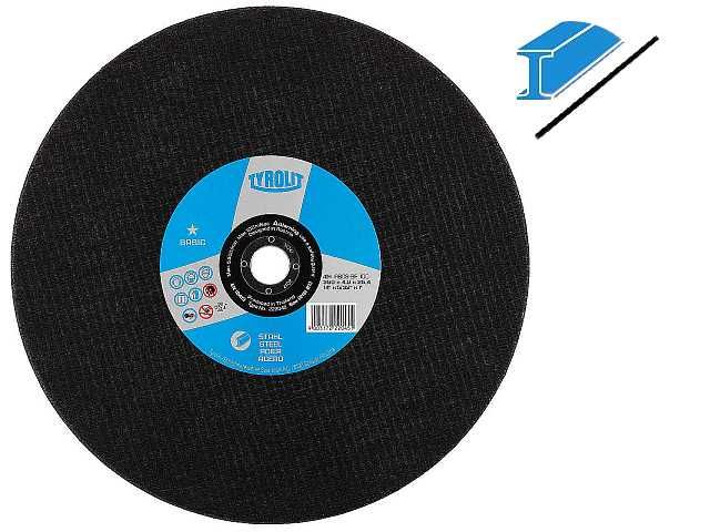 Tarcza tarcze do cięcia metalu 350 TYROLIT BASIC 100m/s 350 x 25,4 x 4