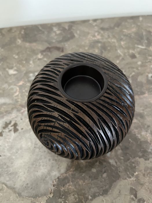 Peça decorativa com vela