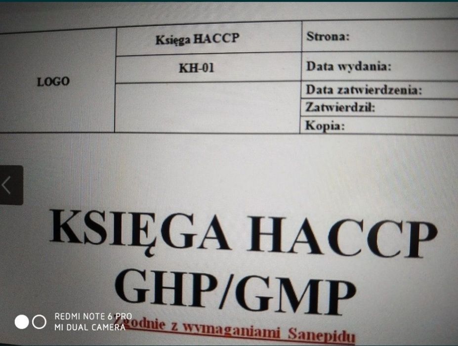 Księga Haccp dla gastronomii