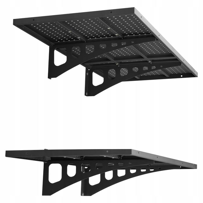VEVOR Półki Ścienne 2Szt 121,9x50,3CM 127KG Na Warstwę Regał Garażowy