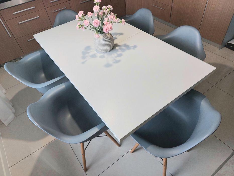 Krzesła skandynawskie Zano szary 6szt