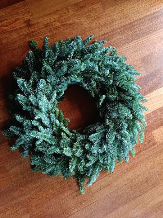 Wianek stroik świąteczny adwentowy 45cm nobilis