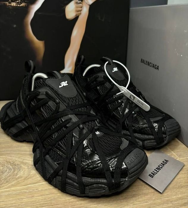 Balenciaga 3XL Extreme Lace Black кросівки баленсіага на платформі