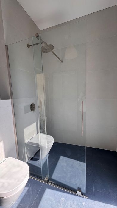 Mexen Velar ścianka prysznicowa rozsuwana Walk-in 110 x 200 cm transparent 8 mm nikiel szczotkowany