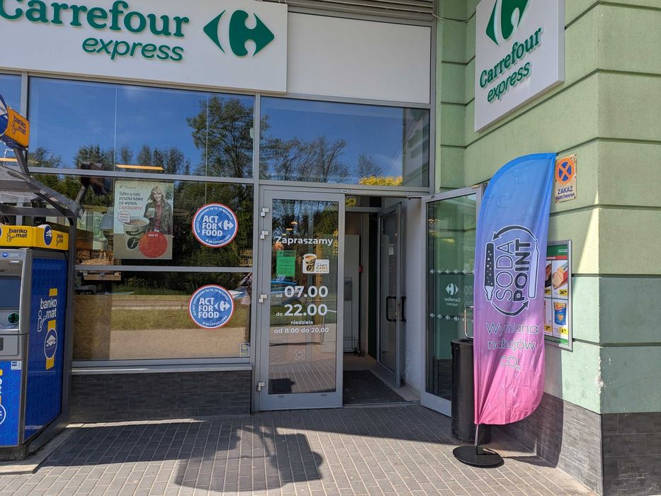 Sodastream W-wa (Marymont-Potok), Gwiaździsta 15A Wymiana nabojów CO2