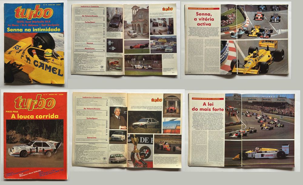 Coleção de revistas Turbo de 1987 (completa)