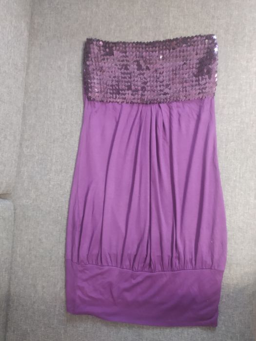 Fioletowa bluzka z cekinami rozm 36