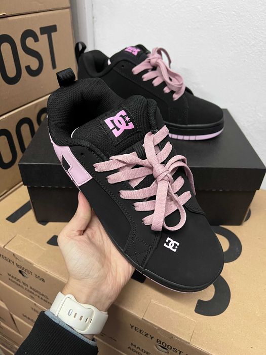Женские кроссовки DC Shoes Court Graffik "Black Pink" Размеры 36-41