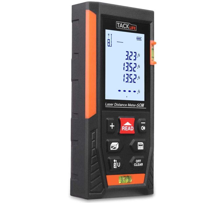 TACKLIFE Dalmierz Laserowy MIERNIK Odległości  60m
