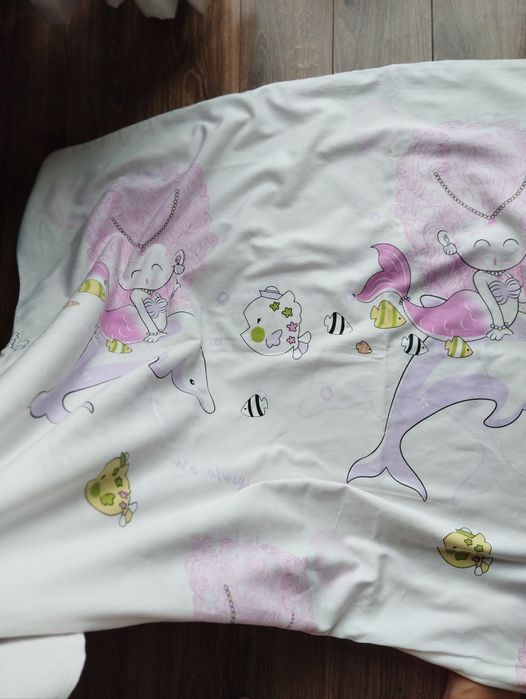 Pościel satyna bawełniana 160 na 200 syrenki CottonWorld