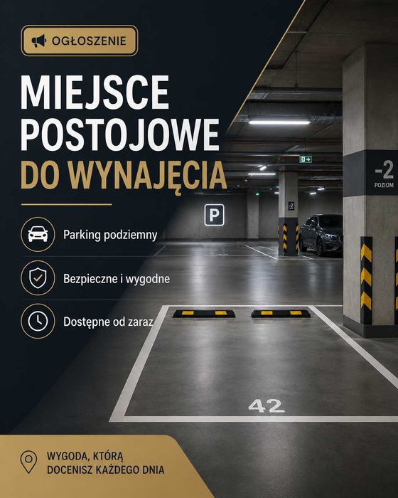 Miejsce postojowe w garażu podziemnym Radziwie 7