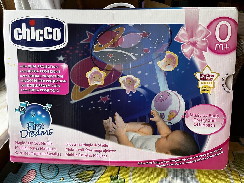 Projector de berço/cama de bebé (criança) com música