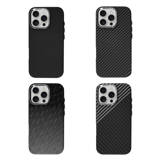 Каробоновый чехол на айфон 16 про макс MagSafe | Чохол айфон карбон