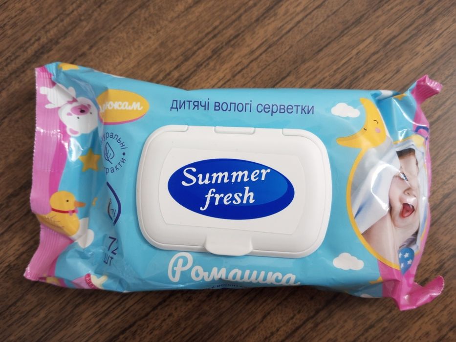 Влажные салфетки с клапаном