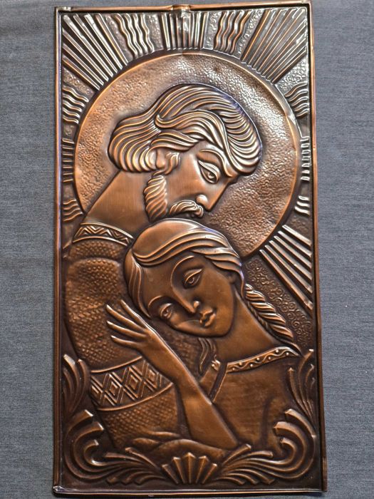 Miedzioryt 50x27 cm z 1992 roku