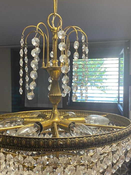 Candeeiro de teto em Cristal