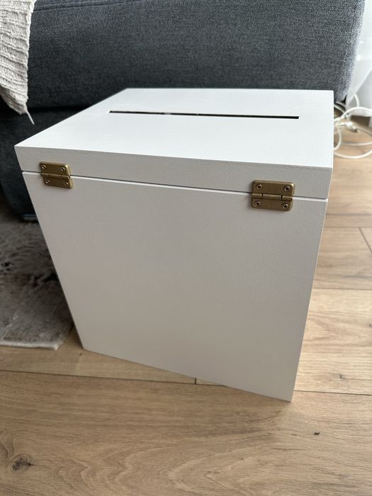 Skrzynka na koperty + ramka + pudełko na obrączki + stojaczki