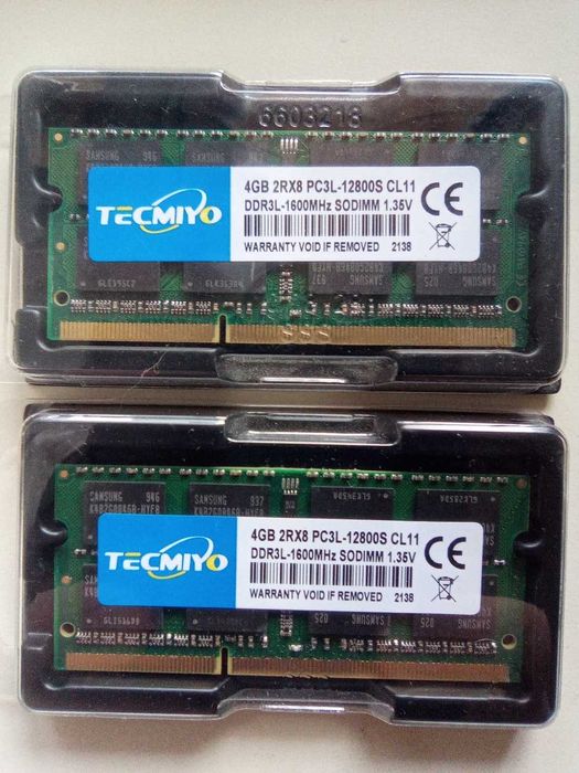 sodimm DDR3L 2х4 Gb 1600 МГц (8 Gb)