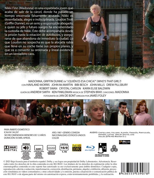 Quíén Es Esa Chica?/Quem é Aquela Garota?(Blu-Ray)