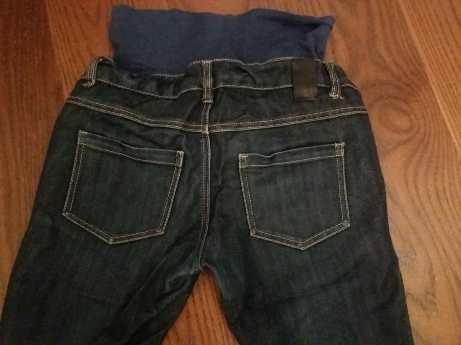 Jeansy ciążowe z pasem