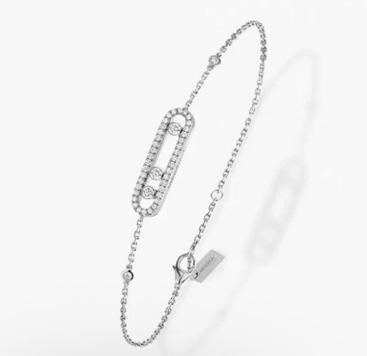 Браслет Месiка срібного кольору