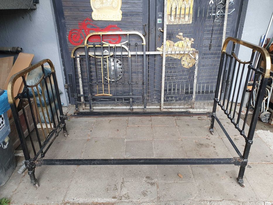 łóżka żeliwne stare przedwojenne antyki konrad jarnuszkiewicz i ska warszawa