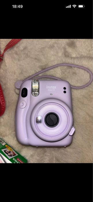 Instax 11 mini fioletowy w zestawie