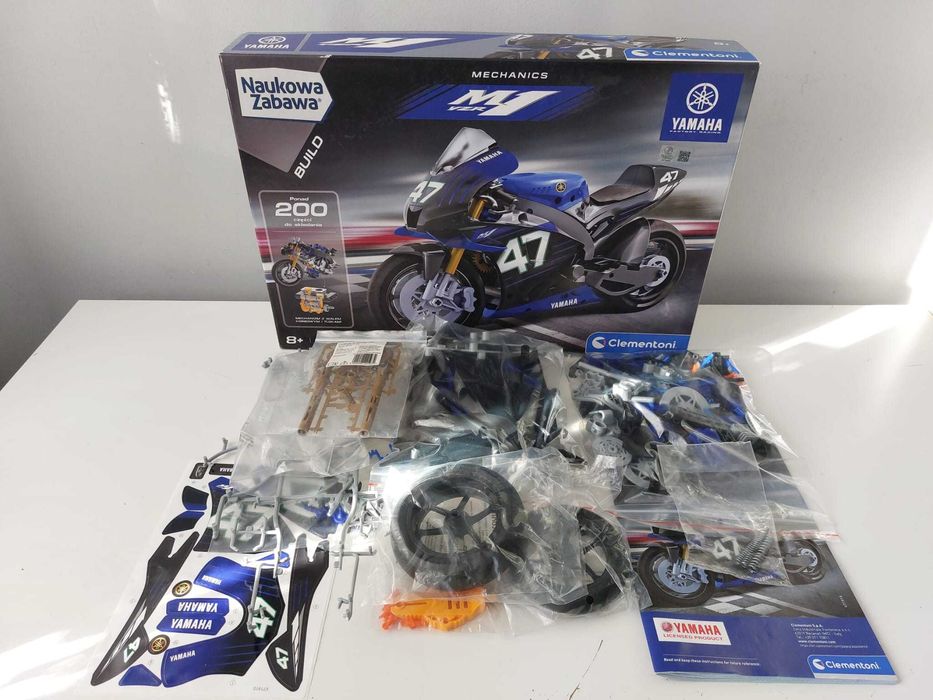 Klocki CLEMENTONI Motocykl Yamaha M1 Nauka Laboratorium mechaniki