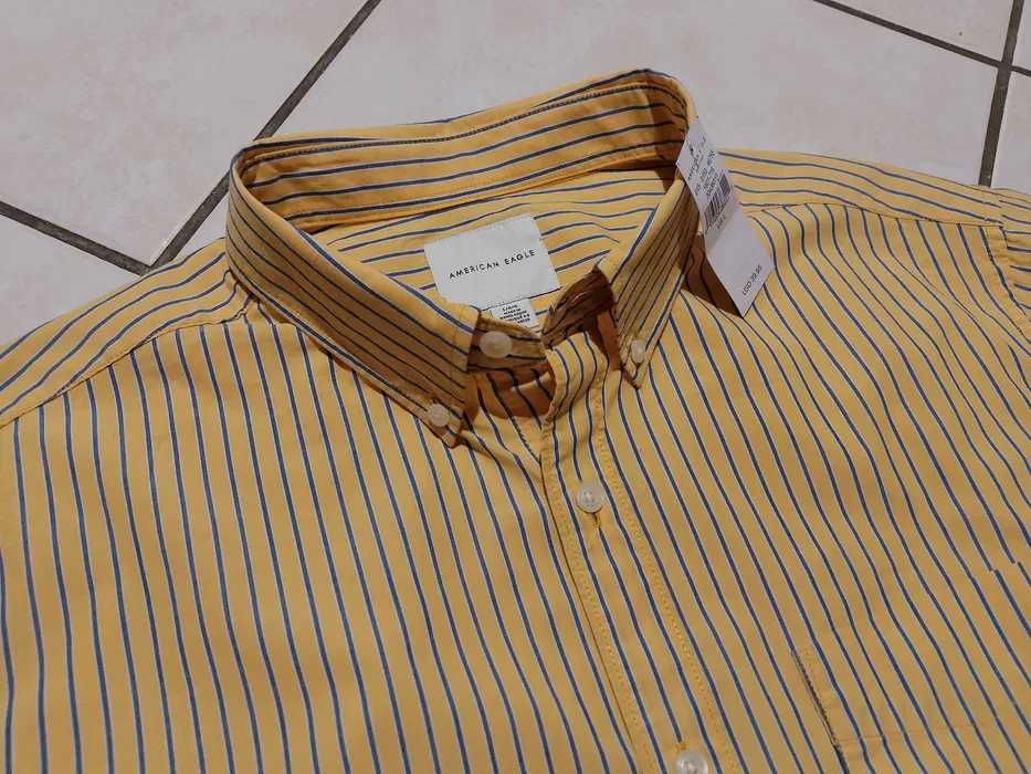 AMERICAN EAGLE USA - NOWA! z LOGO i Metkami Koszula Męska rozmiar XL