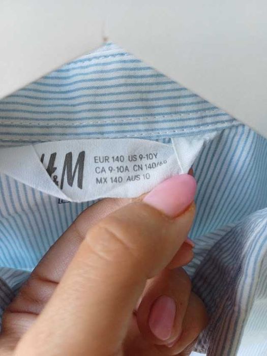 koszula chłopięca H&M rozm 140 9-10 lat jak nowa
