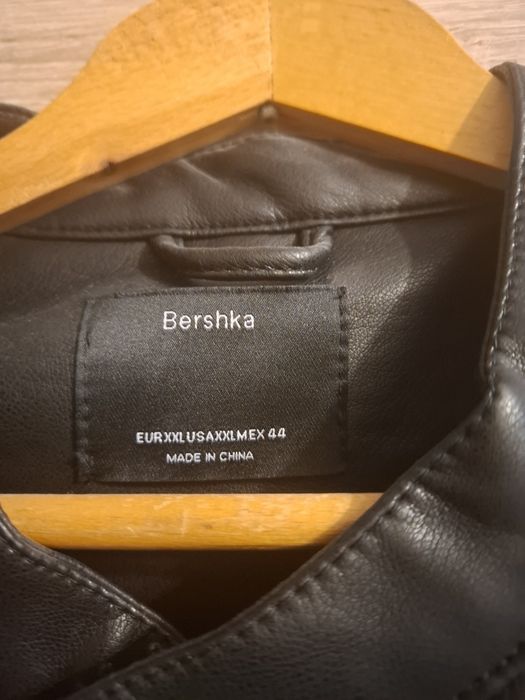 Kurtka Bershka skórzana męska