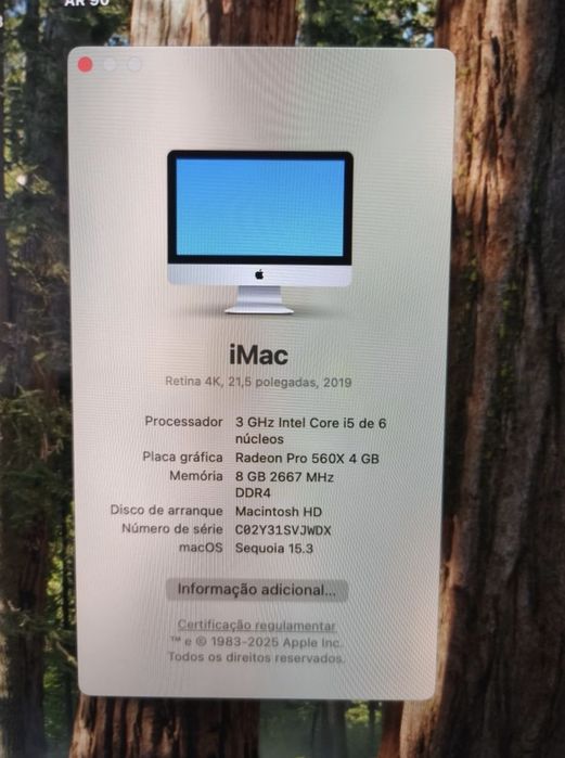 iMac 5i 21" 2019