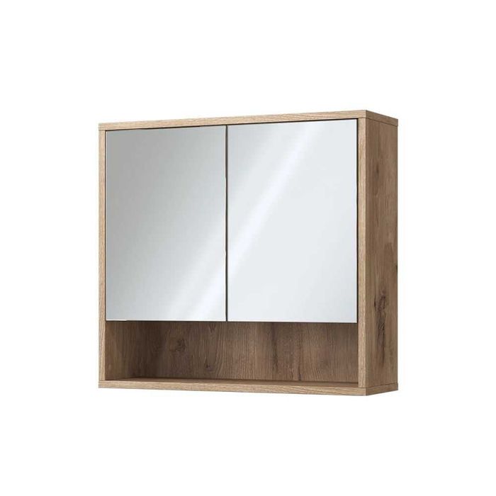 Szafka łazienkowa z lustrem Vicco Eliza dąb wiking 70 cm x 65 cm