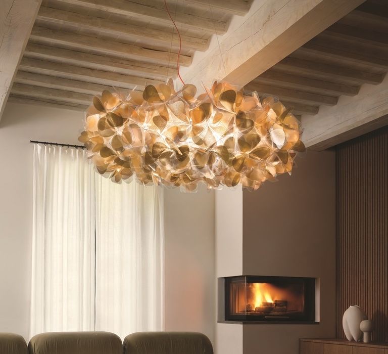 Candeeiro Clizia suspension 130cm Gold