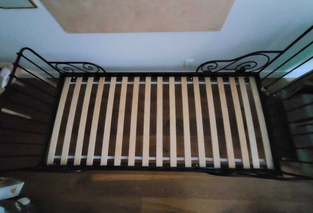 łóżko metalowe dla dziecka IKEA + materac - możliwy transport