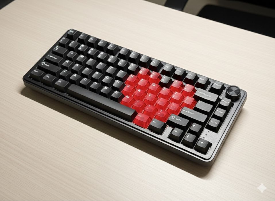 Teclado Gamer Mecânico XVX M75 Preto + Extras