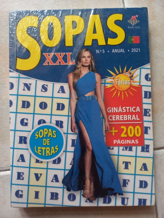 3 revistas de sopa de letras Novas